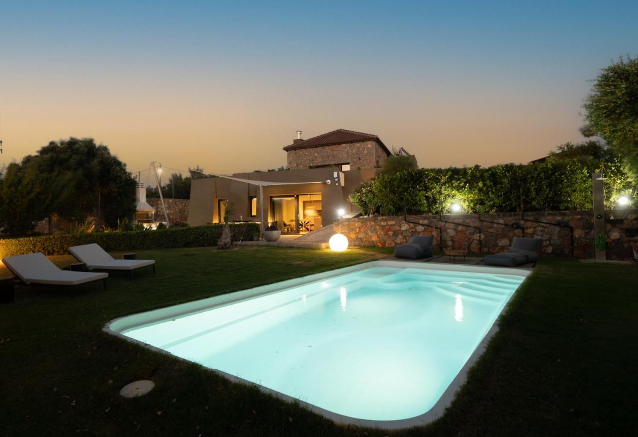 Lithari Luxury Villa With Private Pool, Your Perfect Retreat, Crete Agios Nikolaos Buitenkant foto
