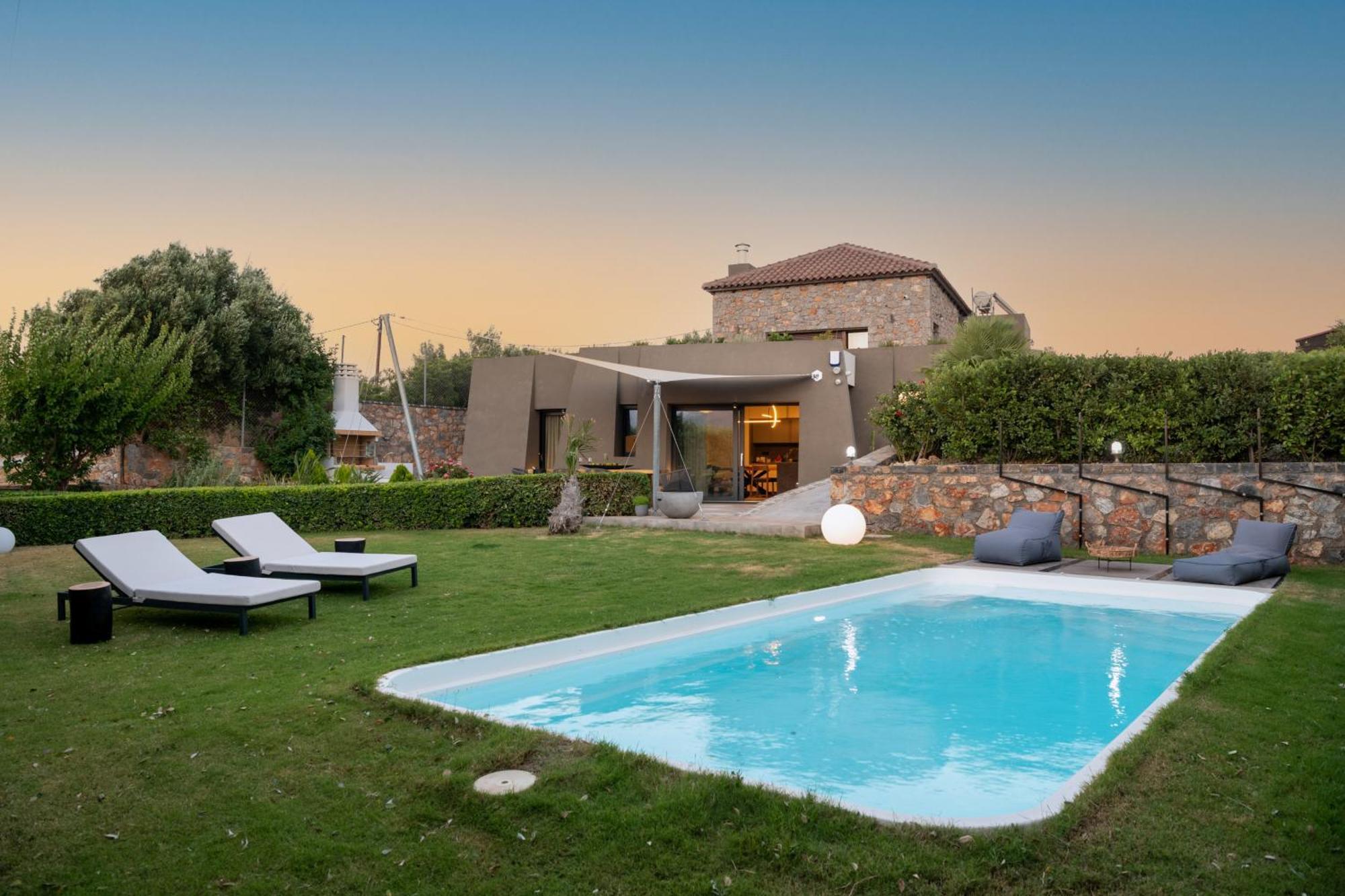 Lithari Luxury Villa With Private Pool, Your Perfect Retreat, Crete Agios Nikolaos Buitenkant foto